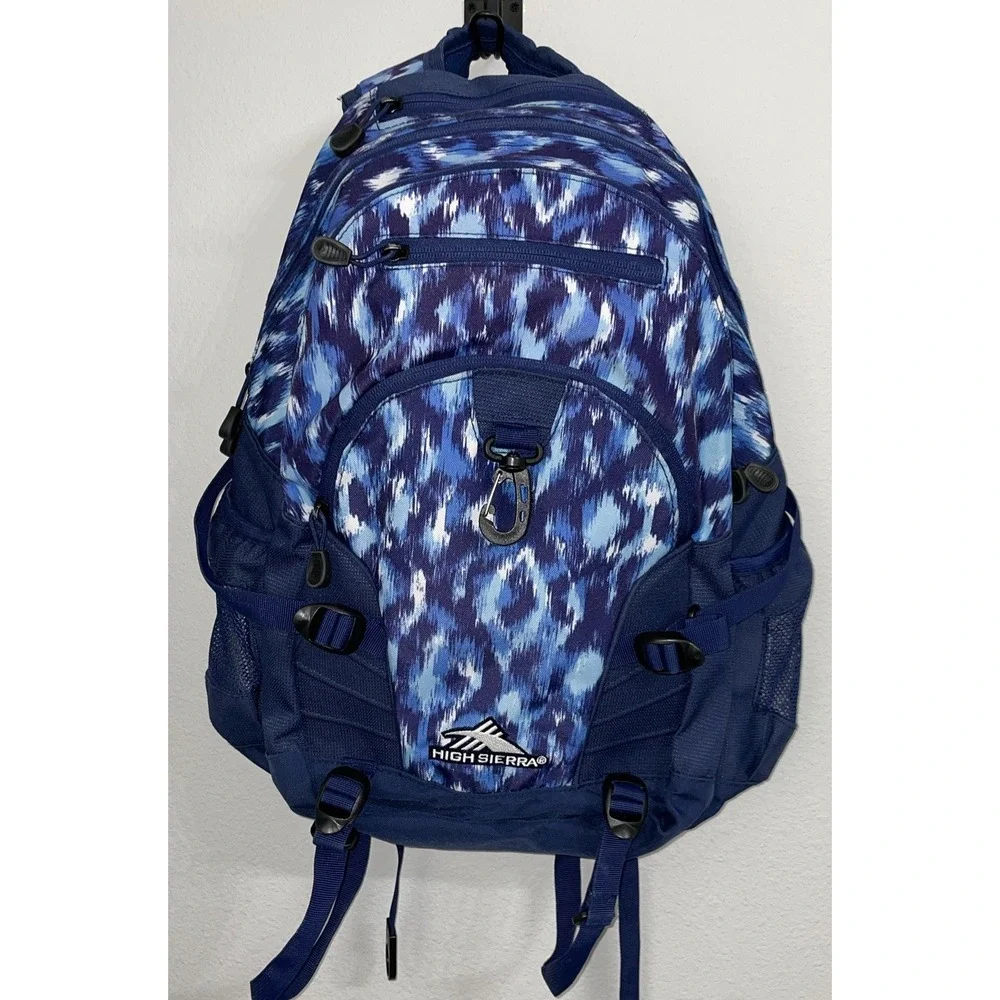 High Sierra Backpack Suspension Strap System Blue‎ School Camping Hiking